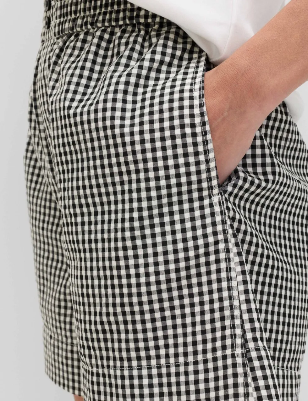 Gingham High Waisted Shorts
