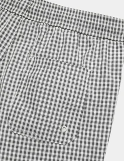 Gingham Patterned Swim Shorts (6-16 Yrs)