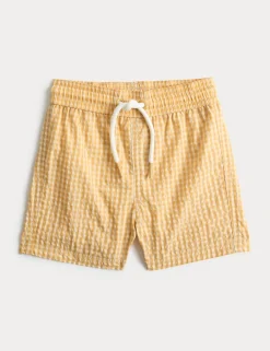 Gingham Seersucker Swim Shorts (0-3 Yrs)