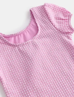 Gingham Swimsuit (2-8 Yrs)