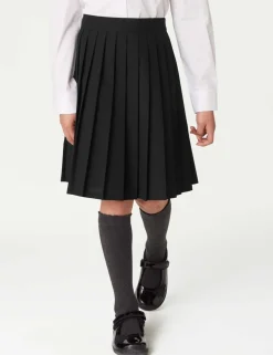 Girls' Easy Dressing Pull On School Skirt (2-16 Yrs)