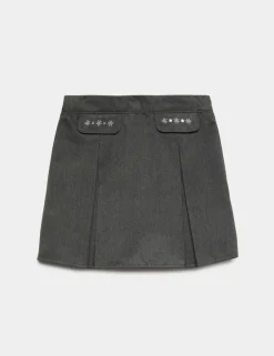 Girls' Embroidered School Skirt (2-18 Yrs)