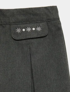 Girls' Embroidered School Skirt (2-18 Yrs)