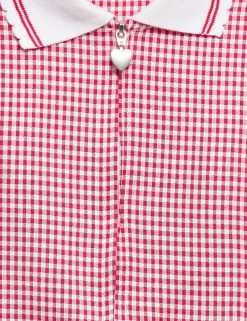 Girls' Gingham School Playsuit (2-14 Yrs)