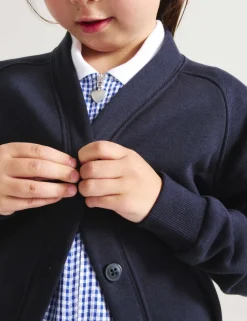 Girls' Jersey School Cardigan (2-18 Yrs)