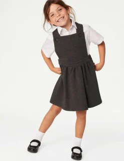 Girls' Jersey School Pinafore (2-12 Yrs)