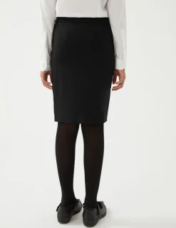 Girls Long Tube School Skirt (9-18 Yrs)