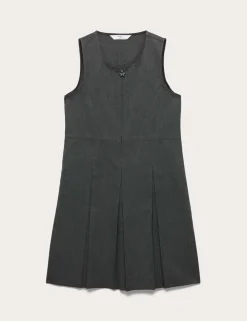 Girls' Longer Length Pleated School Pinafore (2-12 Yrs)
