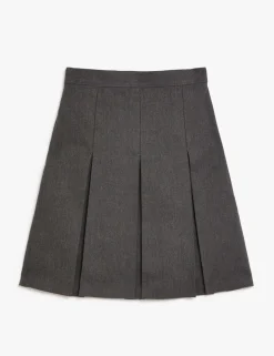 Girls' Permanent Pleats School Skirt (2-16 Yrs)