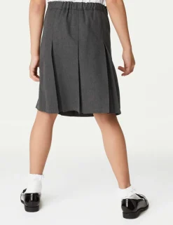 Girls' Plus Fit Permanent Pleats School Skirt (2-18 Yrs)