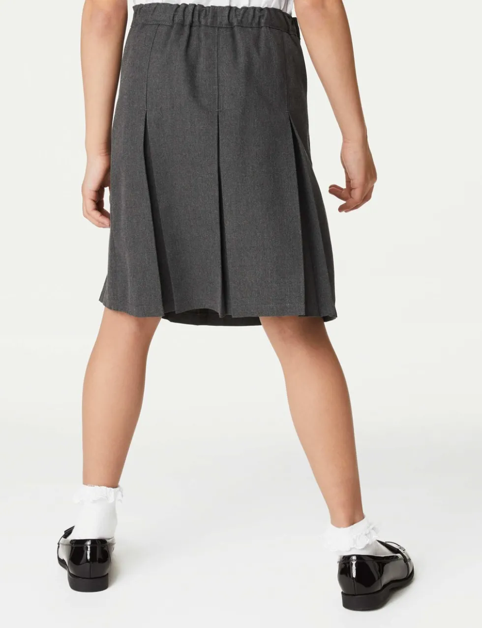 Girls' Plus Fit Permanent Pleats School Skirt (2-18 Yrs)