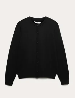 Girls' Pure Cotton School Cardigan (9-18 Yrs)