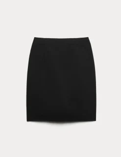 Girls' Short Pencil School Skirt (9-16 Yrs)