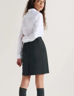 Girls' Short Pencil School Skirt (9-16 Yrs)