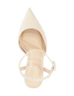 Glitter Stiletto Heel Ankle Strap Court Shoes