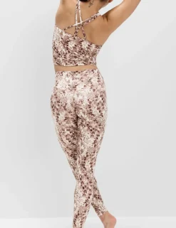 Go Balance Printed Wrap Waist Yoga Leggings