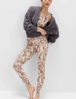 Go Balance Printed Wrap Waist Yoga Leggings