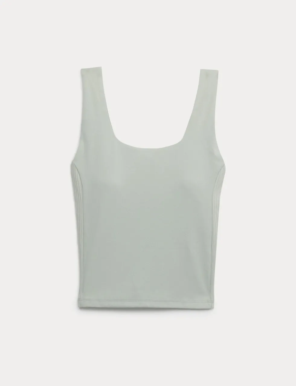 Go Balance Rib Panel Fitted Crop Vest