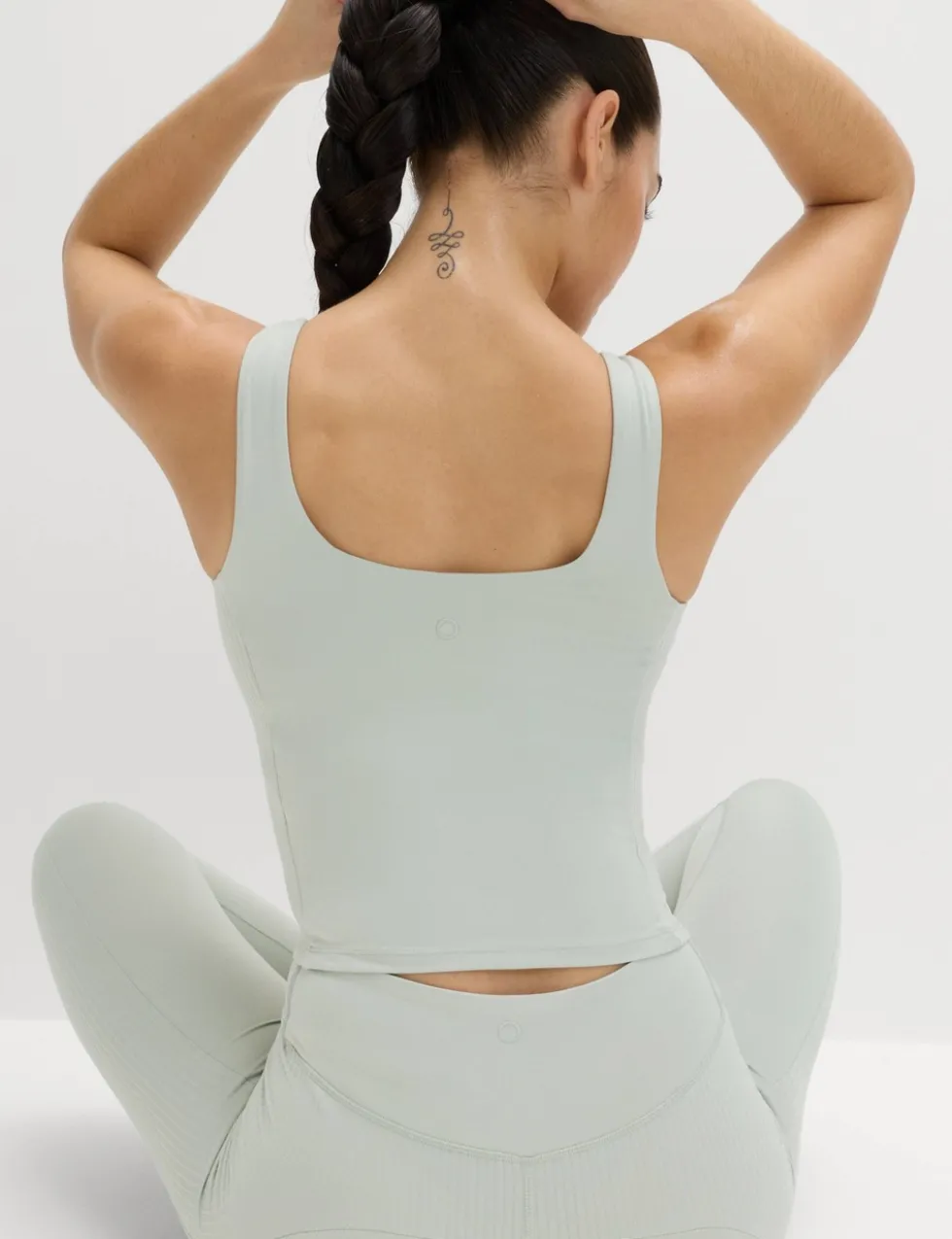 Go Balance Rib Panel Fitted Crop Vest