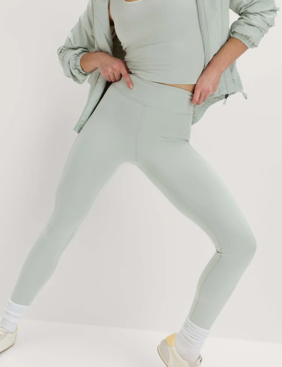 Go Balance Rib Panel High Waist Leggings