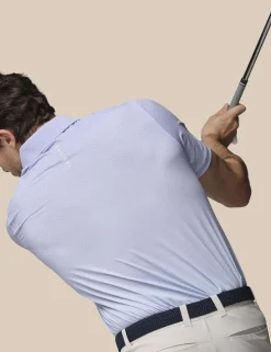 Golf Map Print Technical Polo Shirt
