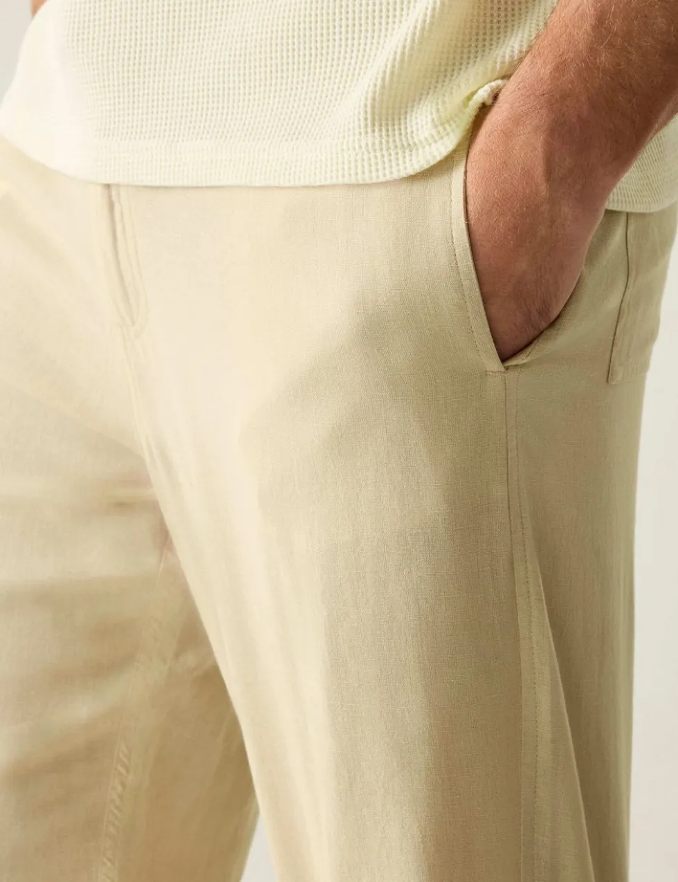 Hadlin Cotton Linen Blend Trousers