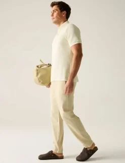 Hadlin Cotton Linen Blend Trousers