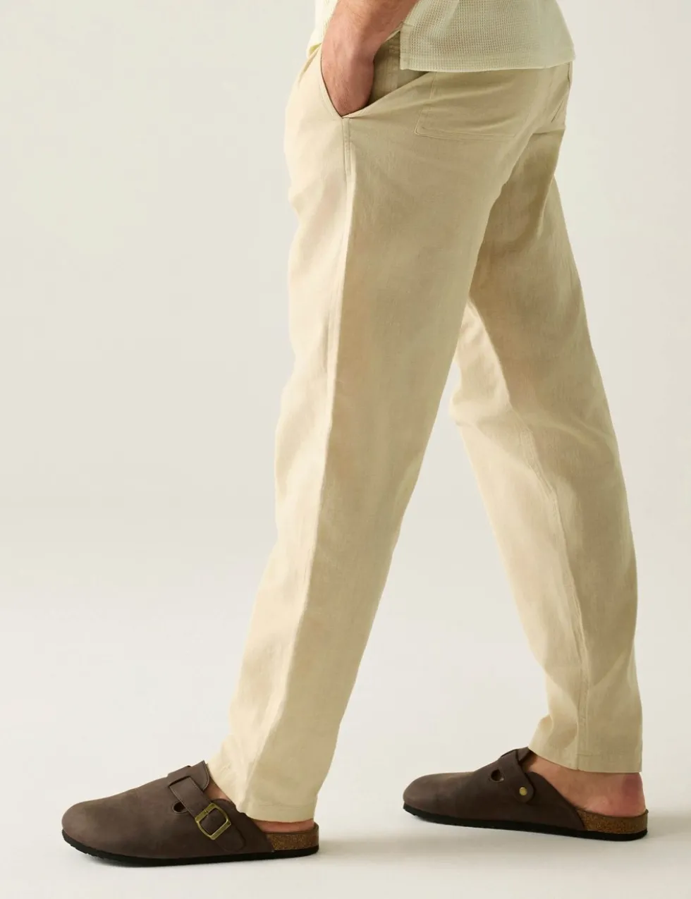 Hadlin Cotton Linen Blend Trousers