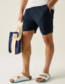 Hadlin Cotton Rich Shorts with Linen