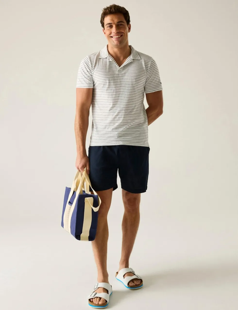 Hadlin Cotton Rich Shorts with Linen