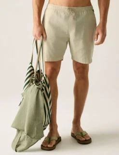 Hadlin Cotton Rich Shorts with Linen