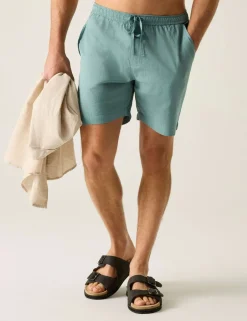 Hadlin Cotton Rich Shorts with Linen