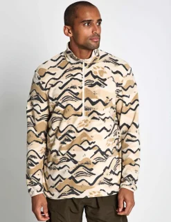 Half Zip Animal Print Jumper