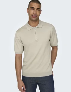 Half Zip Polo Shirt