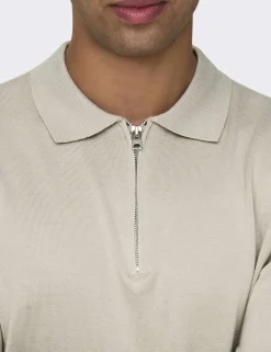 Half Zip Polo Shirt