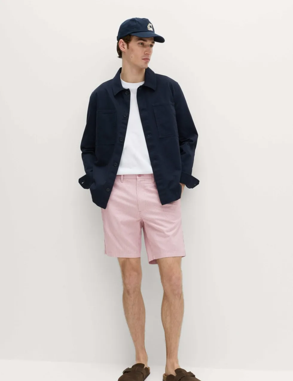 Half-Elasticated Waist Chino Shorts