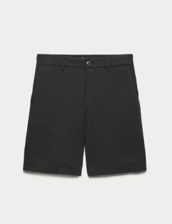 Half-Elasticated Waist Seersucker Chino Shorts