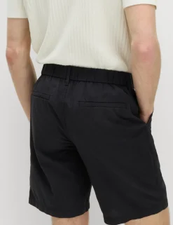 Half-Elasticated Waist Seersucker Chino Shorts