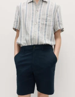 Half-Elasticated Waist Stretch Chino Shorts