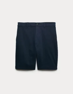 Half-Elasticated Waist Stretch Chino Shorts