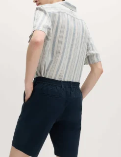 Half-Elasticated Waist Stretch Chino Shorts