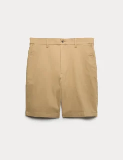 Half-Elasticated Waist Stretch Chino Shorts