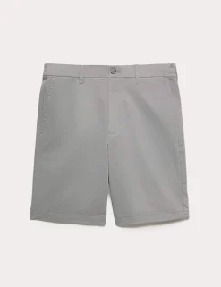 Half-Elasticated Waist Stretch Chino Shorts
