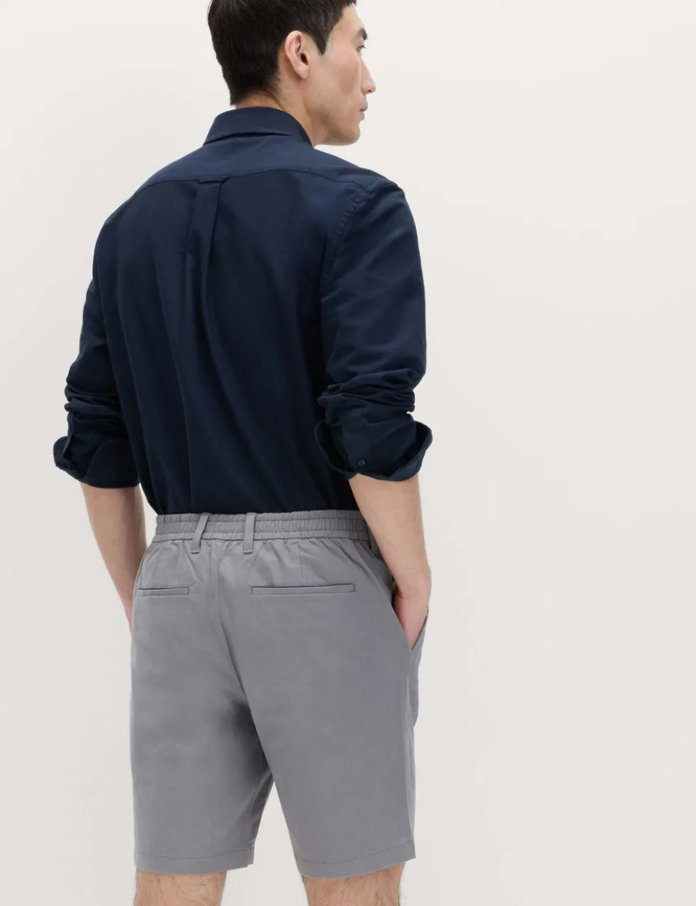 Half-Elasticated Waist Stretch Chino Shorts