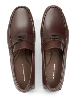Hardware Hilfiger Leather Slip On Loafers