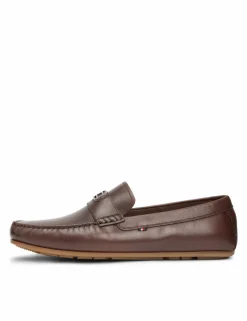 Hardware Hilfiger Leather Slip On Loafers
