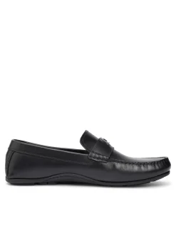Hardware Hilfiger Leather Slip On Loafers