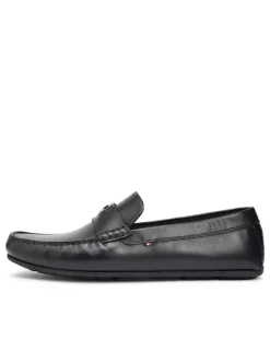 Hardware Hilfiger Leather Slip On Loafers