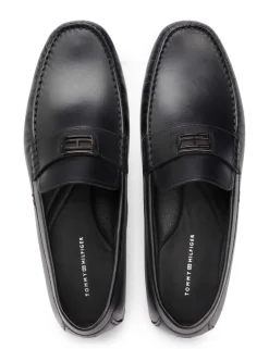 Hardware Hilfiger Leather Slip On Loafers