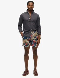 Hawaiian Print Swim Shorts